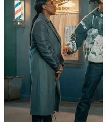 All the Queens S05 Men Racquel Palmer Grey Coat