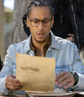 Bluey Robinson The Librarians: The Next Chapter S01 Denim Jacket