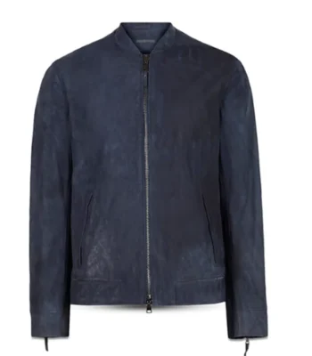 Brady Black Days of Our Lives Blue Leather Jacket