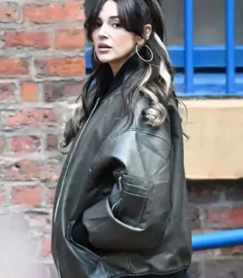 Brassic S07 Michelle Keegan Oversized Leather Jacket