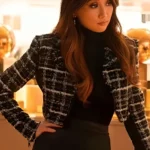 Brenda Song Running Point Cropped Jacket