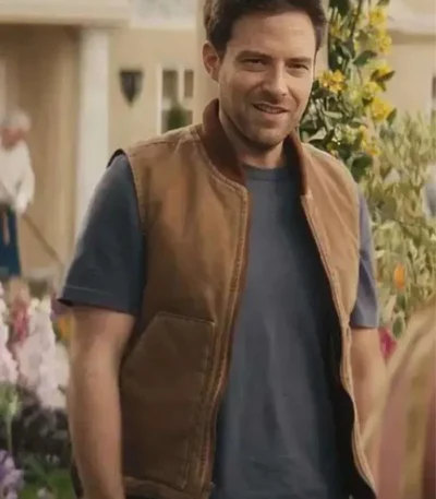 Brett Navson Grosse Pointe Garden Society Brown Vest