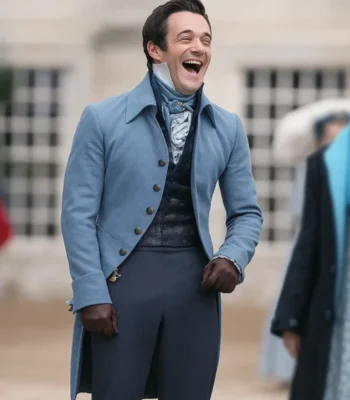 Bridgerton Luke Thompson Blue Coat