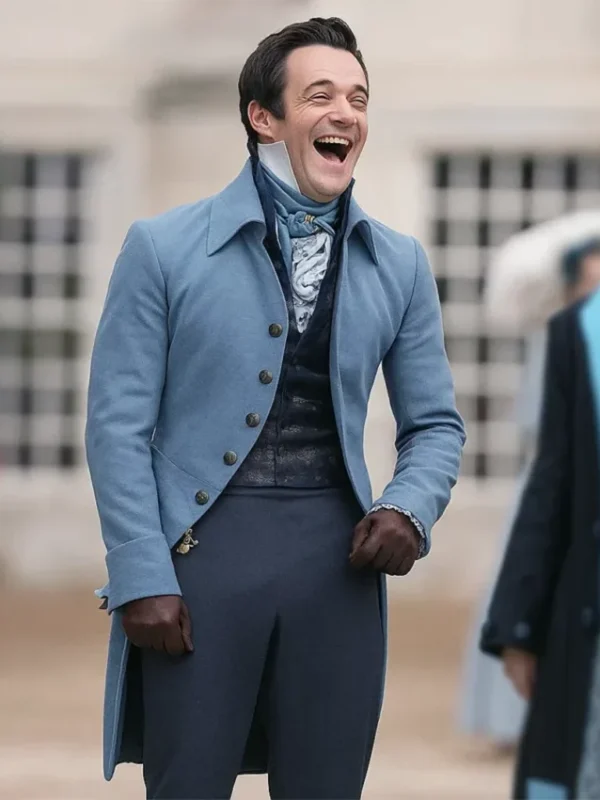 Bridgerton Luke Thompson Blue Coat