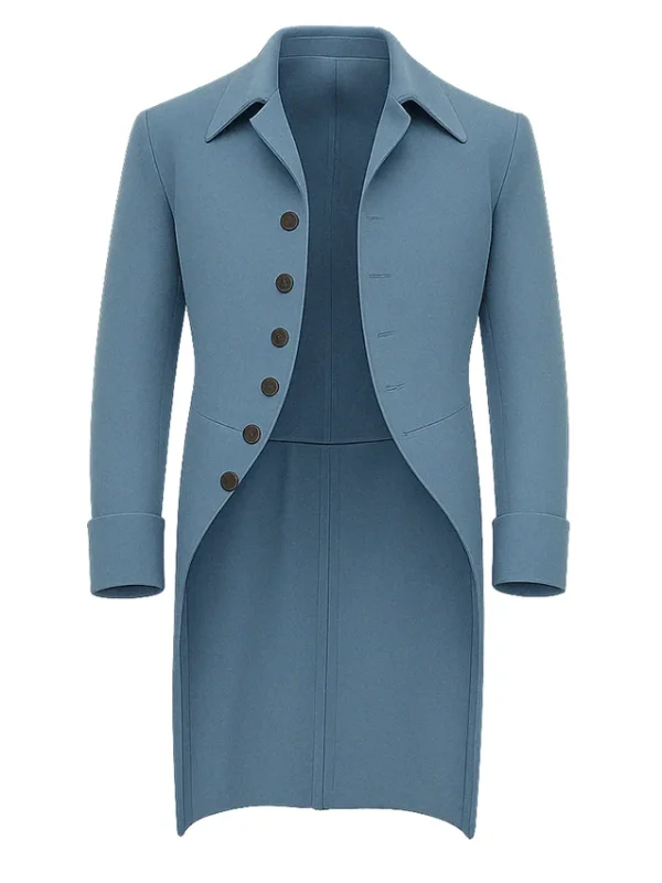 Bridgerton Luke Thompson Blue Coat
