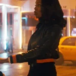 Brilliant Minds Carol Pierce Leather Bomber Jacket