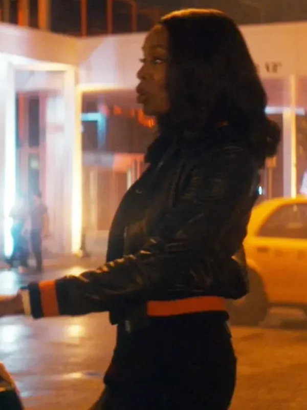 Brilliant Minds Carol Pierce Leather Bomber Jacket