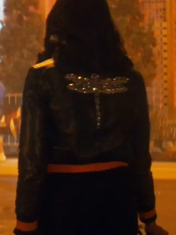 Brilliant Minds Carol Pierce Leather Bomber Jacket