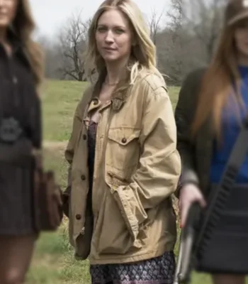 Brittany Snow The Hunting Wives S01 Brown Jacket
