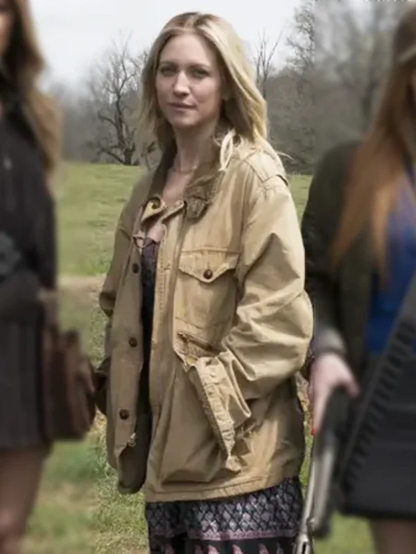 Brittany Snow The Hunting Wives S01 Brown Jacket