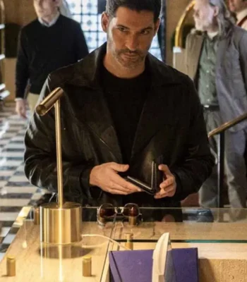 CIA Colin Glass Black Leather Coat