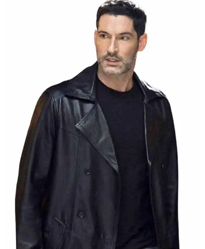 CIA Colin Glass Black Leather Coat CIA Colin Glass Black Leather Coat