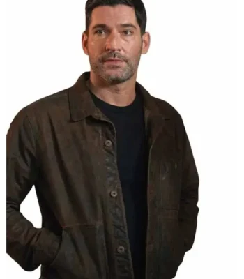 CIA Colin Glass Brown Leather Jacket