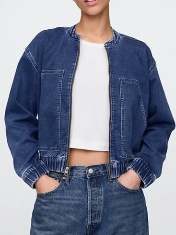 Caitlyn Torres Motorheads S01 Blue Denim Jacket