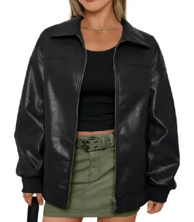 Calah Jackson The McBee Dynasty S02 Black Leather Jacket
