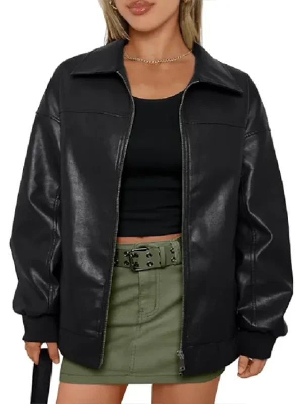 Calah Jackson The McBee Dynasty S02 Black Leather Jacket