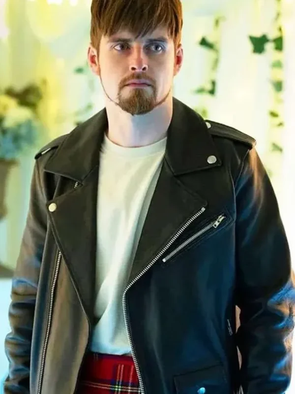 Calum Mac’Illeathain An t-Eilean Black Leather Jacket
