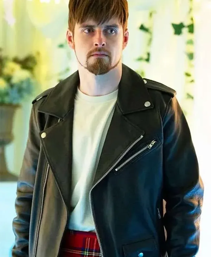 Calum Mac’Illeathain An t-Eilean Black Leather Jacket Calum Mac’Illeathain An t-Eilean Black Leather Jacket