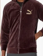 Calvin Butler The Neighborhood S07 Maroon Suede Jacket