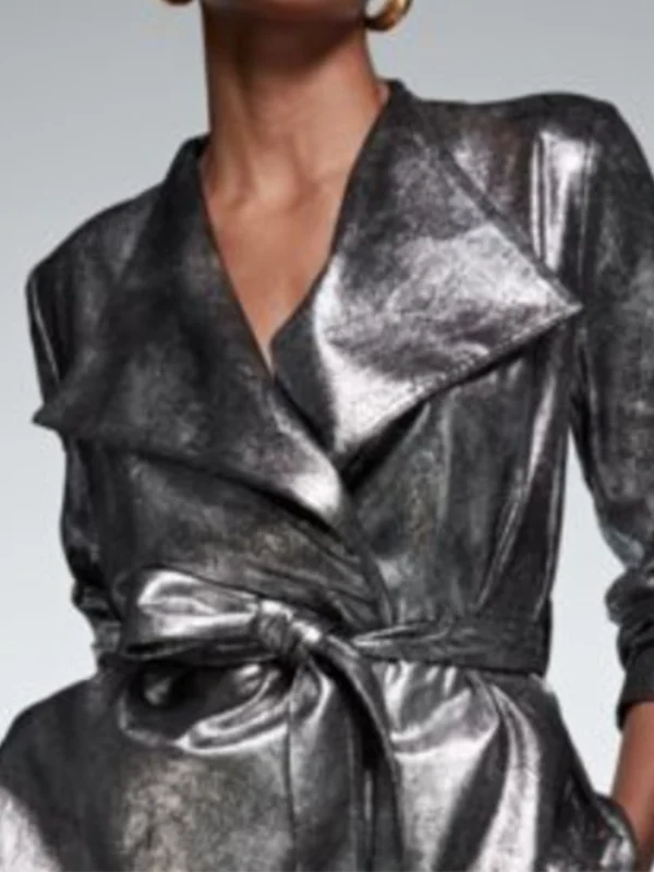 Camryn Manheim Murder in a Small Town S02 Metallic Jacket