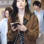 Can This Love Be Translated Cha Mu-hee Brown Suede Jacket