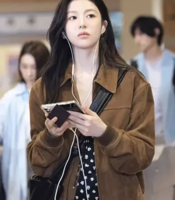 Can This Love Be Translated Cha Mu-hee Brown Suede Jacket