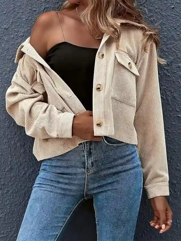 Cara Kies Million Dollar Secret Corduroy Cropped Jacket