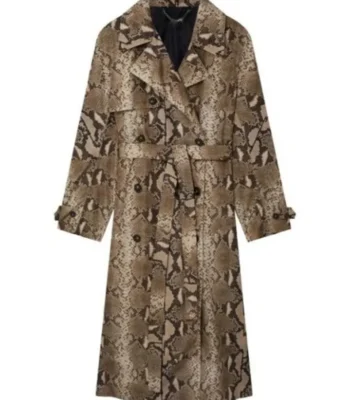 All the Queen’s Men Carla Python Print Coat
