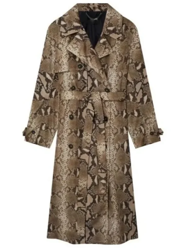 All the Queen’s Men Carla Python Print Coat