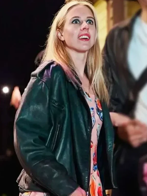 Carla Sehn Diary of a Ditched Girl S01 Black Leather Jacket