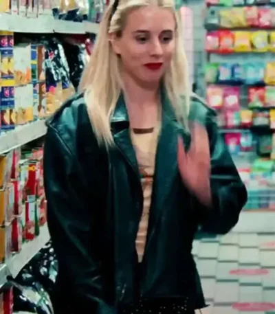 Carla Sehn Diary of a Ditched Girl S01 Black Leather Jacket