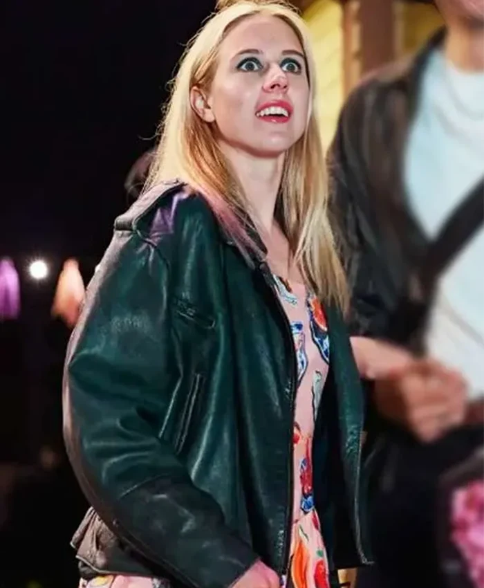 Carla Sehn Diary of a Ditched Girl S01 Black Leather Jacket Carla Sehn Diary of a Ditched Girl S01 Black Leather Jacket
