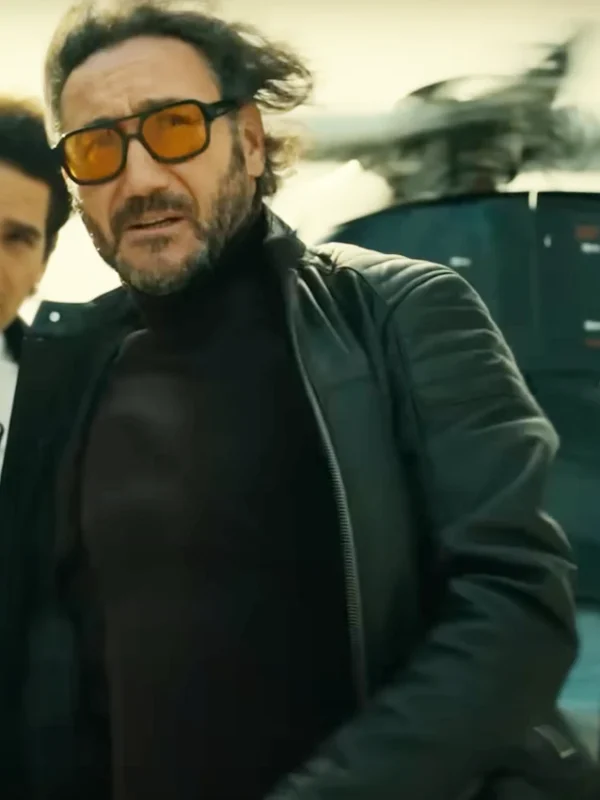 Carlos Santos Billionaires’ Bunker S01 Black Leather Jacket