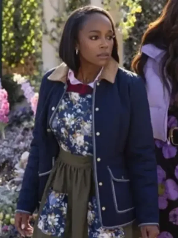 Catherine Grosse Pointe Garden Society Blue Quilted Jacket
