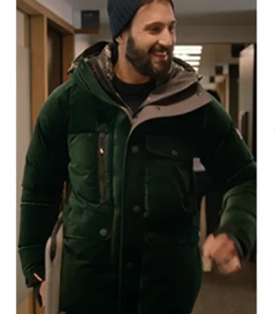 Cédric Bellanger SUPER MÂLES Green Hooded Jacket