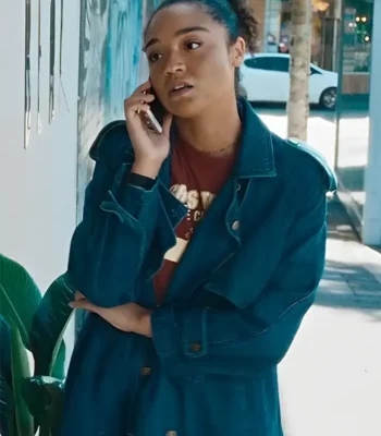 Chanelle Apple Cider Vinegar S01 Denim Trench Coat