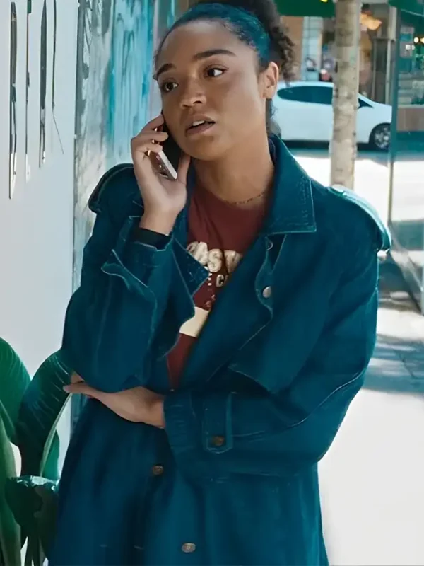 Chanelle Apple Cider Vinegar S01 Denim Trench Coat