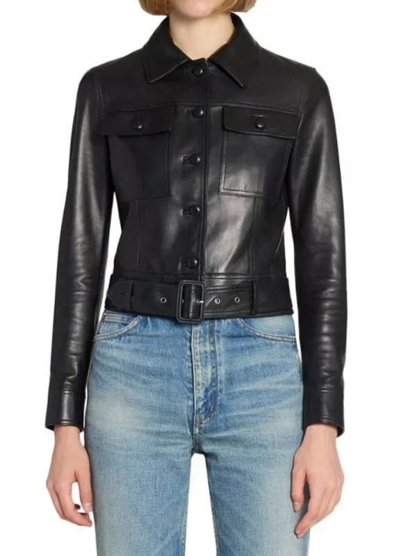 Charlotte Gainsbourg Étoile Leather Jacket