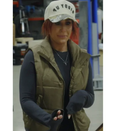 Chelsea DeBoer Down Home Fab S03 Olive Green Vest