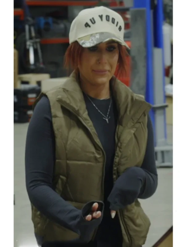 Chelsea DeBoer Down Home Fab S03 Olive Green Vest