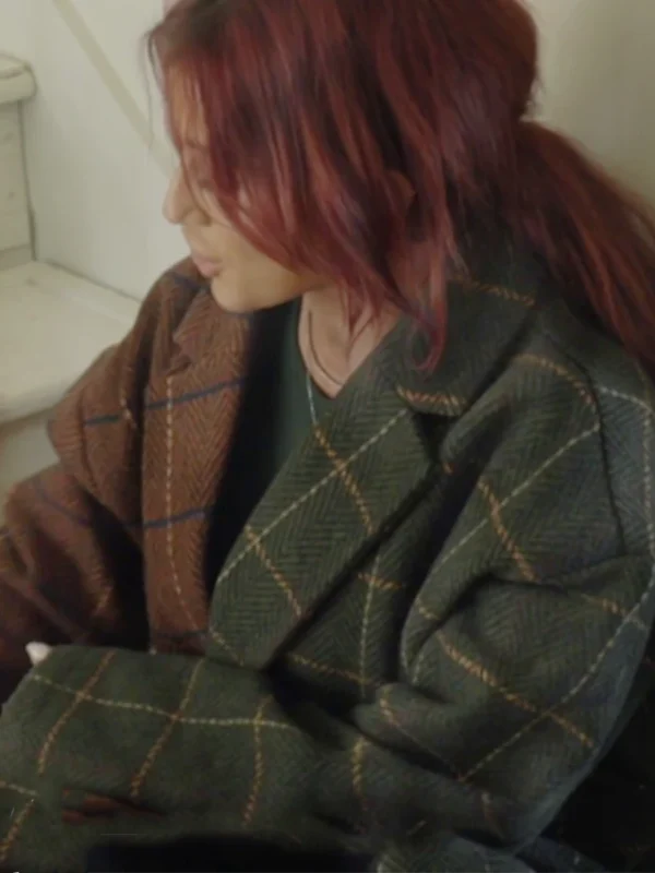 Chelsea DeBoer Down Home Fab S03 Two Tone Plaid Coat