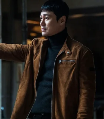 Choi Young-joon The Defects Brown Suede Jacket