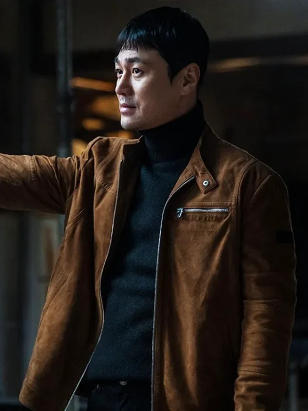 Choi Young-joon The Defects Brown Suede Jacket