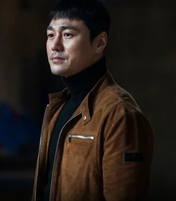 Choi Young-joon The Defects Brown Suede Jacket