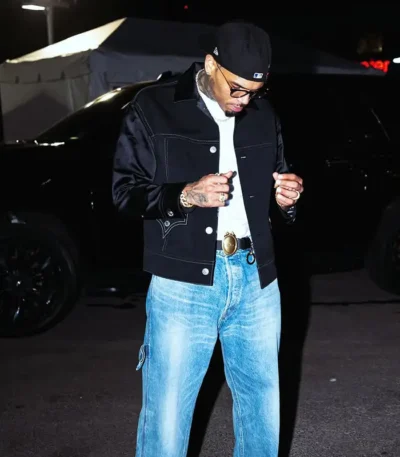 Chris Brown Boston Black Jacket