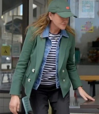 Christa Miller Shrinking Green Blazer
