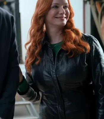 Christina Hendricks Small Town, Big Story Leather Jacket