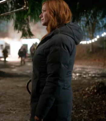 Christina Hendricks Small Town, Big Story S01 Hooded Coat