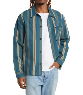 Christopher Meyer The Sex Lives of College Girls S03 Striped Shirt