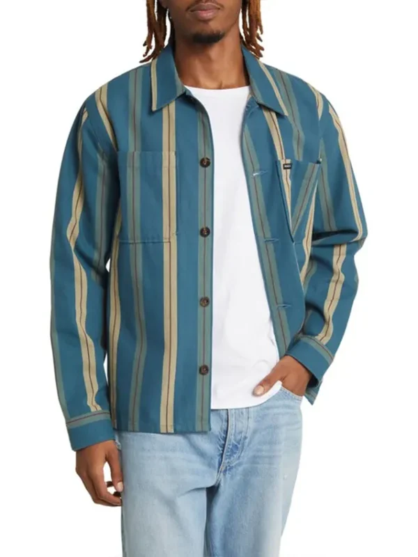 Christopher Meyer The Sex Lives of College Girls S03 Striped Shirt